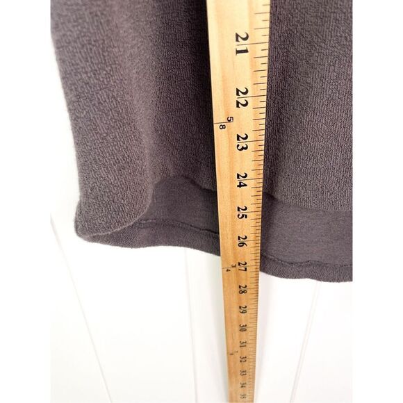 NWOT Pleione Womens V-Neck Short Sleeves Shirred Terry Cloth Textured Top M - Picture 4 of 8